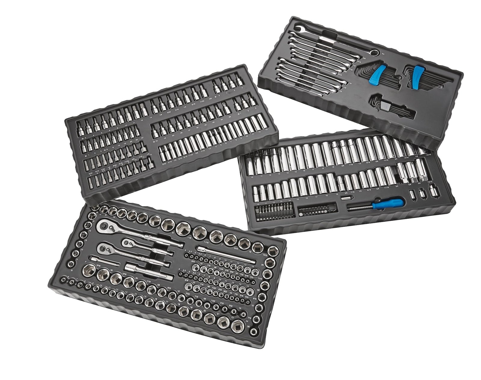 Socket Set, 350-pc, SAE / Metric, CRV, Nickel-Chrome Plating E5C4 - product image 3