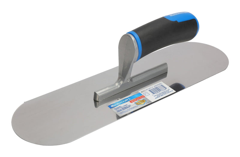 Steel Curved Pool Trowel with Comfort Grip For Masonry & Concrete Work, 4 x 14-in Z6N2