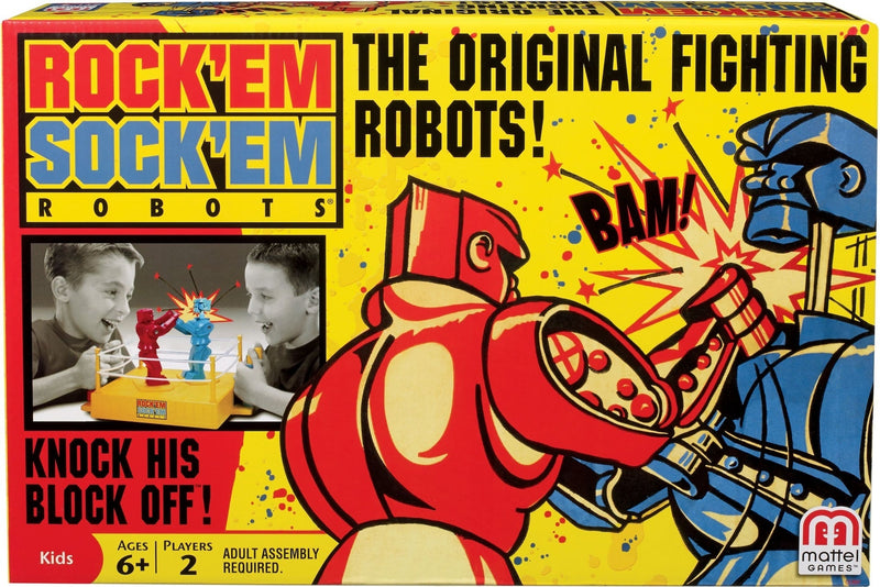 Rock 'Em Sock 'Em Robots Classic Boxing Match Game for Kids, Ages 6+ U3V7