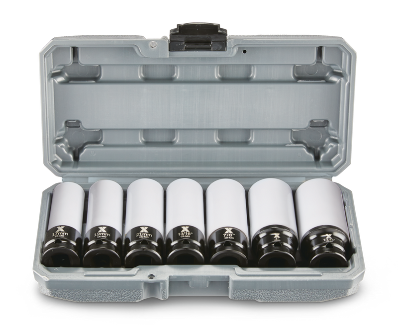 1/2-in Drive Wheel Protector Deep Impact Socket Set, 7-pc T8C8