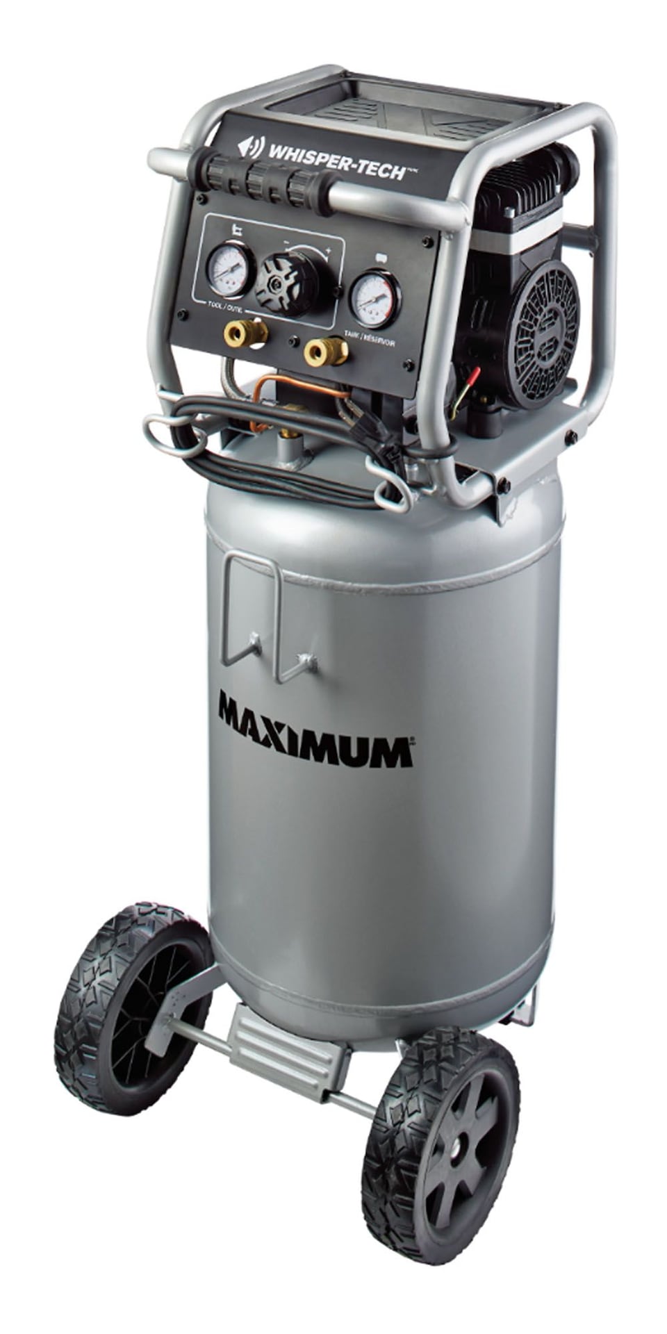 15-Gallon Oil-Free Quiet Portable Vertical Air Compressor with Top Tray G7I9 - product image 4
