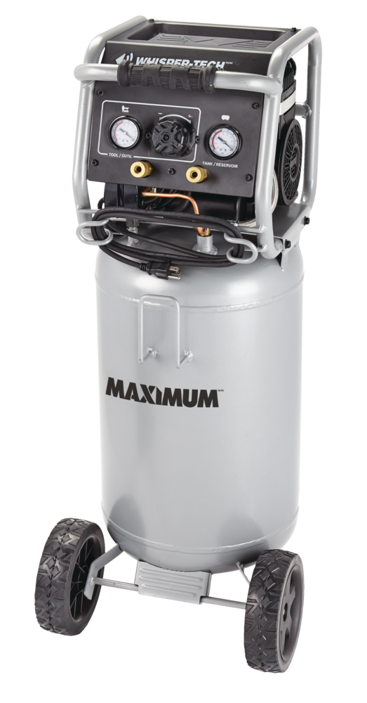 15-Gallon Oil-Free Quiet Portable Vertical Air Compressor with Top Tray G7I9 - product image 7
