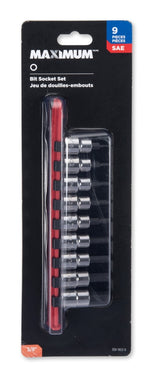 3/8-in Drive Hex Bit Socket Set, Chrome-Plated, 9-pc, SAE G0N1 - product image 2