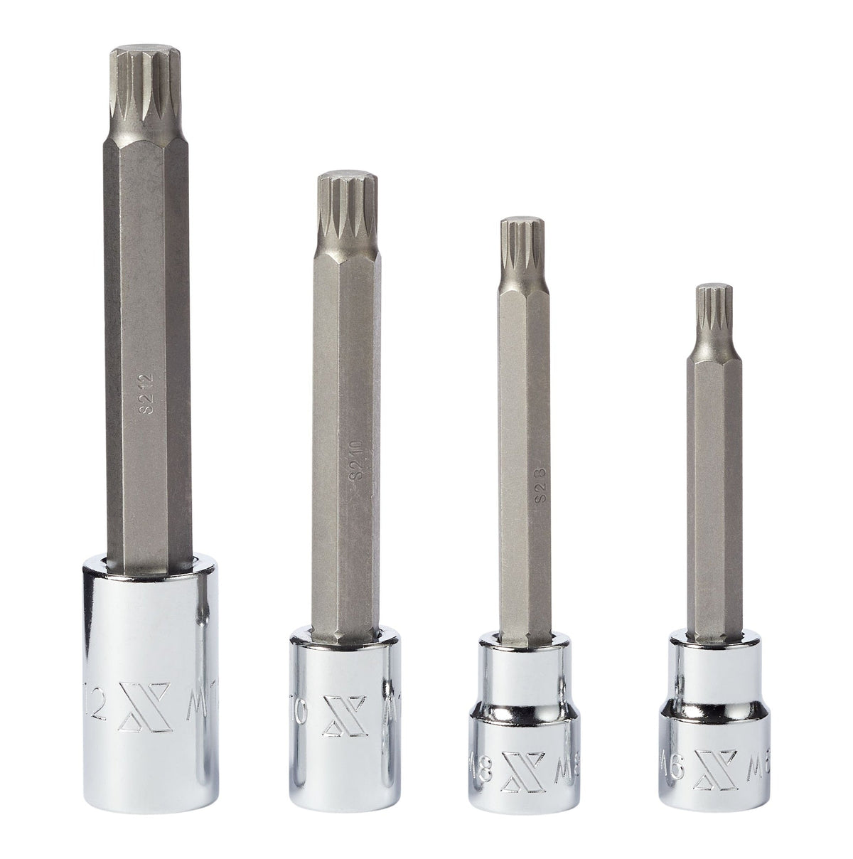 Extra Long Shank Triple Square Bit Socket Set, 4-pc B1J3 - product image 1
