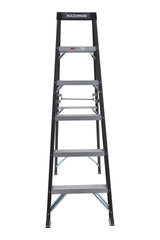 Grade 1 Fiberglass Heavy-Duty Industrial Step Ladder, 250-lb, 6-ft U0N8 - product image 1
