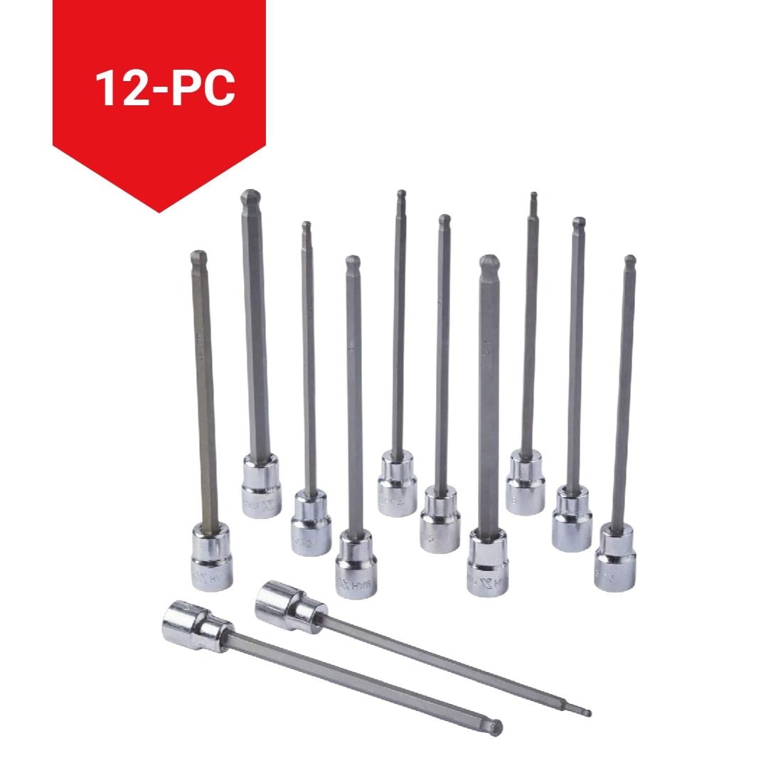 Long-Arm Ball End Bit Socket Set, 3/8-in, 12-pc O3L4 - product image 8