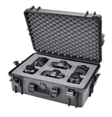Portable IP67 Waterproof Case/Tool Box with Foam Layers, Black, Large, 22-in C7O6 - product image 3