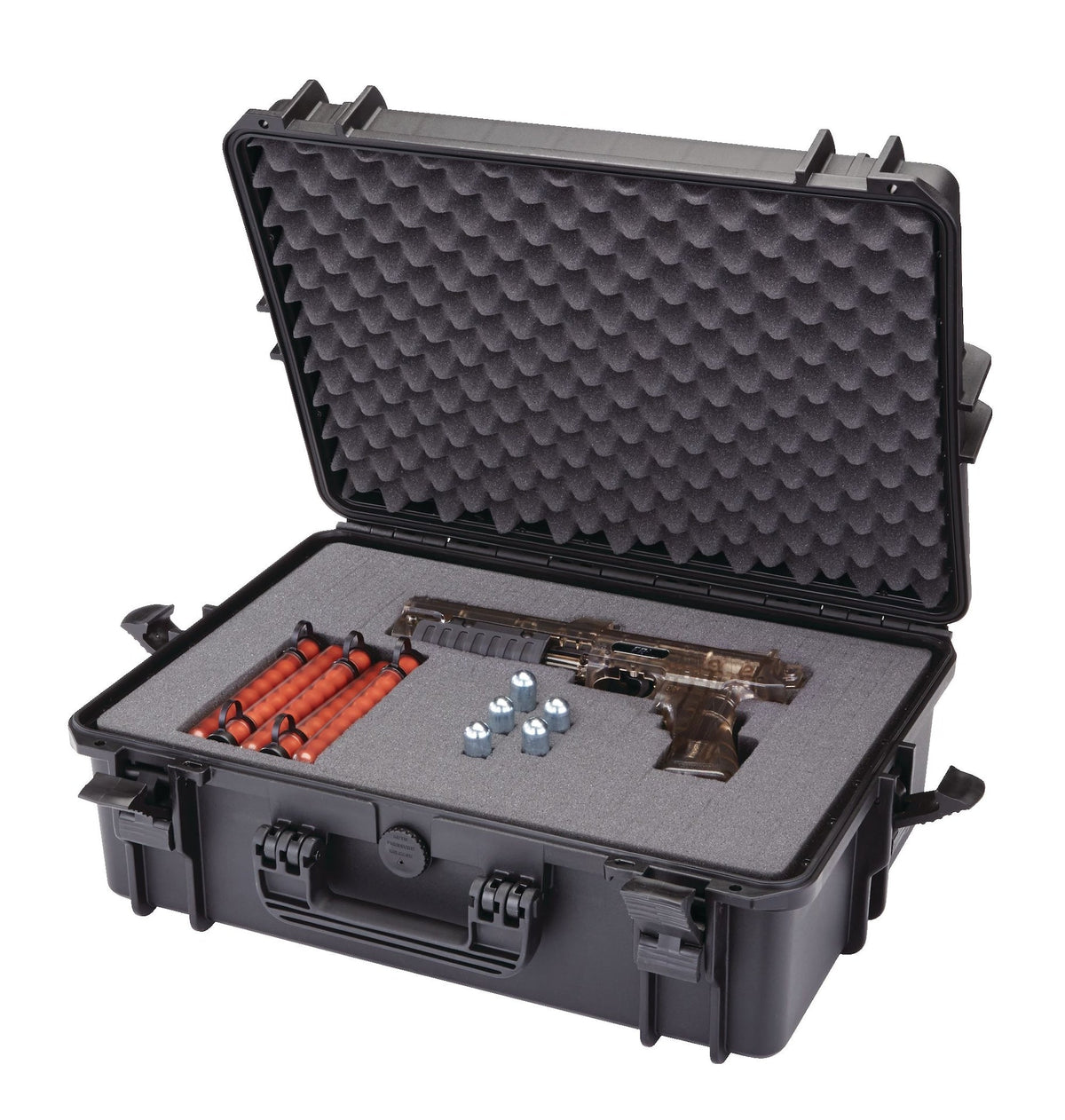 Portable IP67 Waterproof Case/Tool Box with Foam Layers, Black, Large, 22-in C7O6 - product image 4