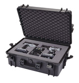 Portable IP67 Waterproof Case/Tool Box with Foam Layers, Black, Large, 22-in C7O6 - product image 5