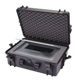 Portable IP67 Waterproof Case/Tool Box with Foam Layers, Black, Large, 22-in C7O6 - product image 7