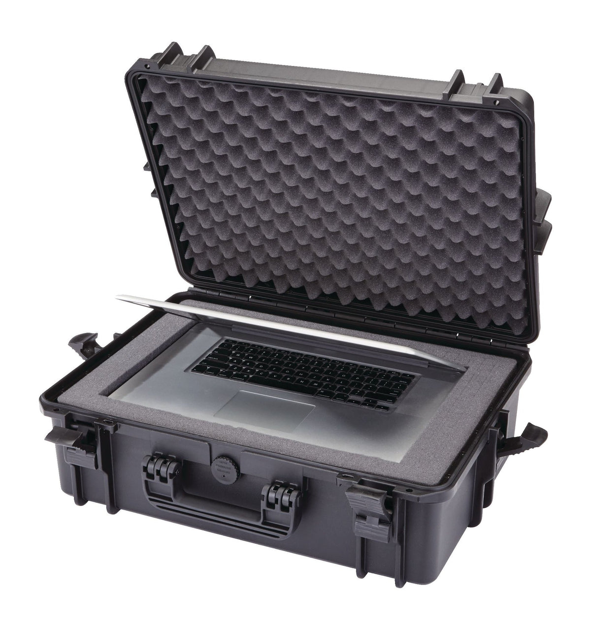 Portable IP67 Waterproof Case/Tool Box with Foam Layers, Black, Large, 22-in C7O6 - product image 7