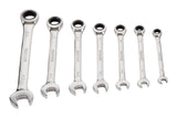 Ratcheting Wrench Set, SAE, Nickel-Chrome Plating, 7-pc L6N2 - product image 1