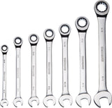 Ratcheting Wrench Set, SAE, Nickel-Chrome Plating, 7-pc L6N2 - product image 2