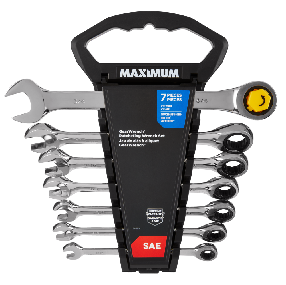 Ratcheting Wrench Set, SAE, Nickel-Chrome Plating, 7-pc L6N2 - product image 3