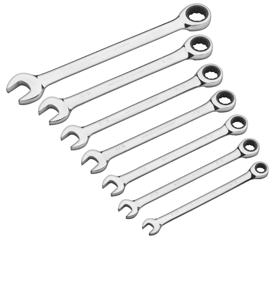 Ratcheting Wrench Set, SAE, Nickel-Chrome Plating, 7-pc L6N2 - product image 6