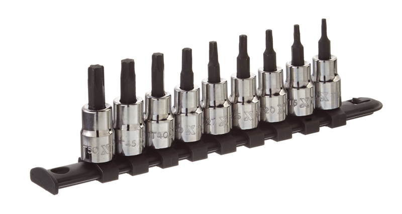 Torx Bit Socket Set, Heat Treated, 9-pc E9M5