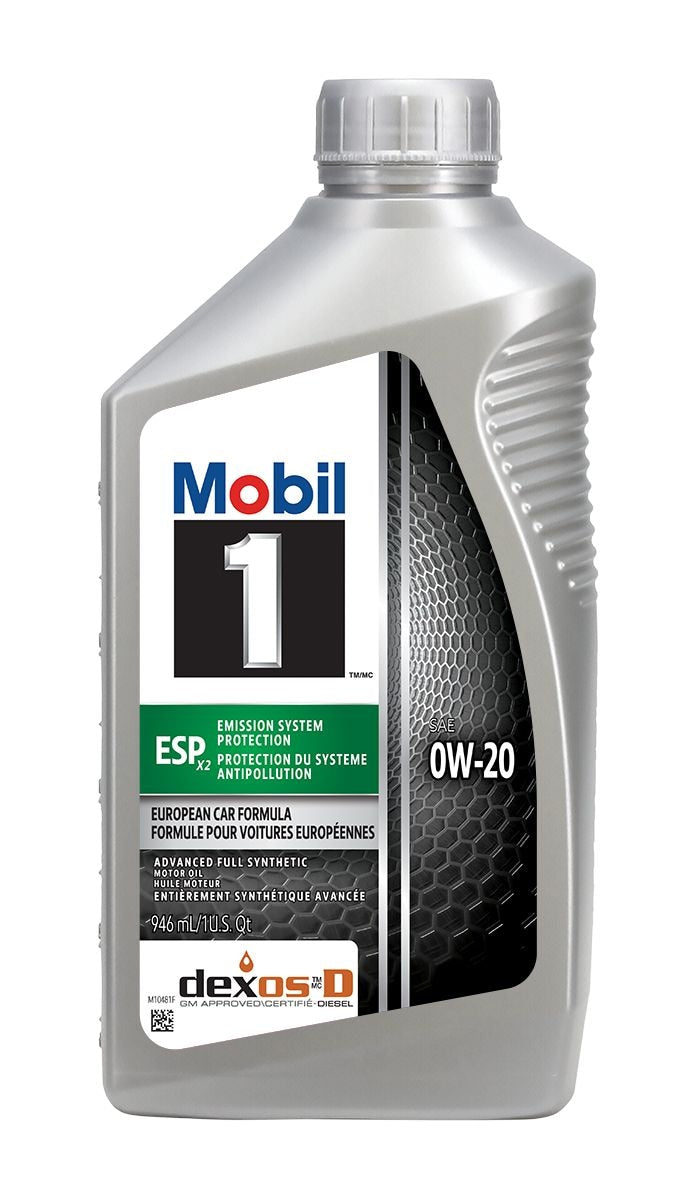 1 ESP Emission System Protection X2 Advanced Fuel Economy 0W20 Synthetic Engine/Motor Oil, 946-mL W3E3
