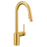 Align Single Handle High Arc Pull Down Sprayer Kitchen Faucet, Brushed Gold Z9A6 - product image 1