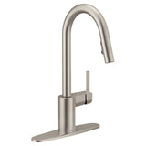 Align Single Handle Modern Pull Down Sprayer Kitchen Faucet with Reflex & Power Clean, Stainless Steel U7O1 - product image 1
