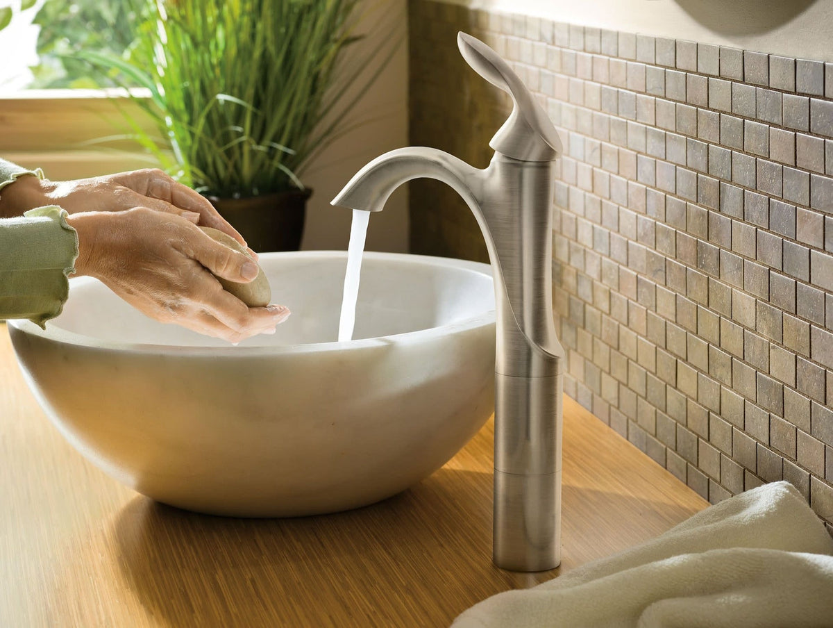 Eva Single Handle High Arc Single Hole Bathroom Sink Faucet, WaterSense Certified, Chrome B0G9 - product image 4