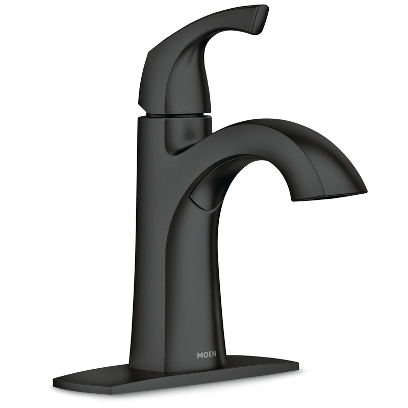 Lindor Single Handle Bathroom Faucet, Meets EPA WaterSense Criteria, Matte Black K4I8