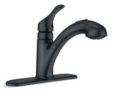 Renzo Single-Handle Pull-Out Kitchen Faucet, Matte Black D6T5 - product image 1