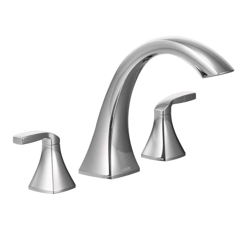 Voss 2-Handle Deck Mount Roman Tub Faucet Trim Kit, Valve Required, Chrome B2I9