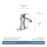 Voss Double Handle High Arc Single Hole Bathroom Sink Faucet, WaterSense Certified, Oil Rubbed Bronze U9Z5 - product image 2
