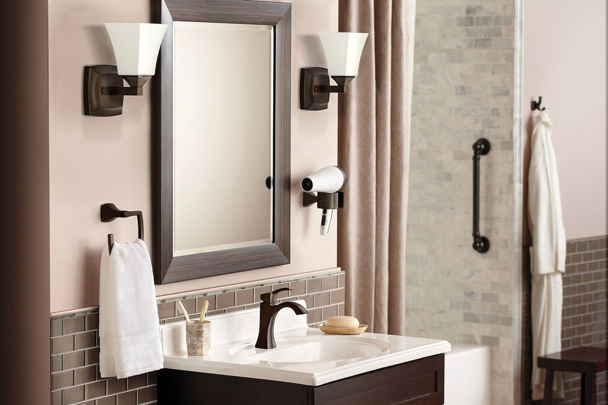 Voss Double Handle High Arc Single Hole Bathroom Sink Faucet, WaterSense Certified, Oil Rubbed Bronze U9Z5 - product image 4