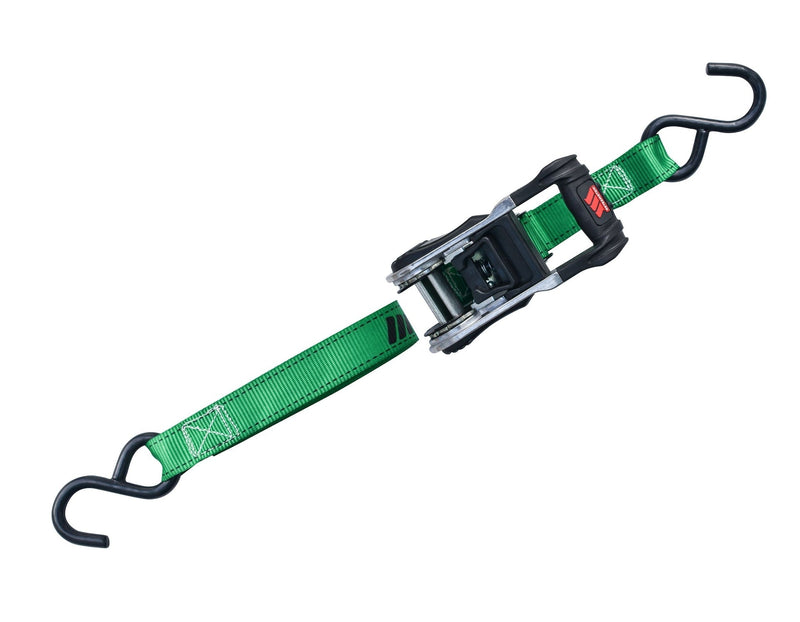 1,500-lb Ratchet Tie Down Straps, with Padded Handle, 1-in x 14-ft N7Q6