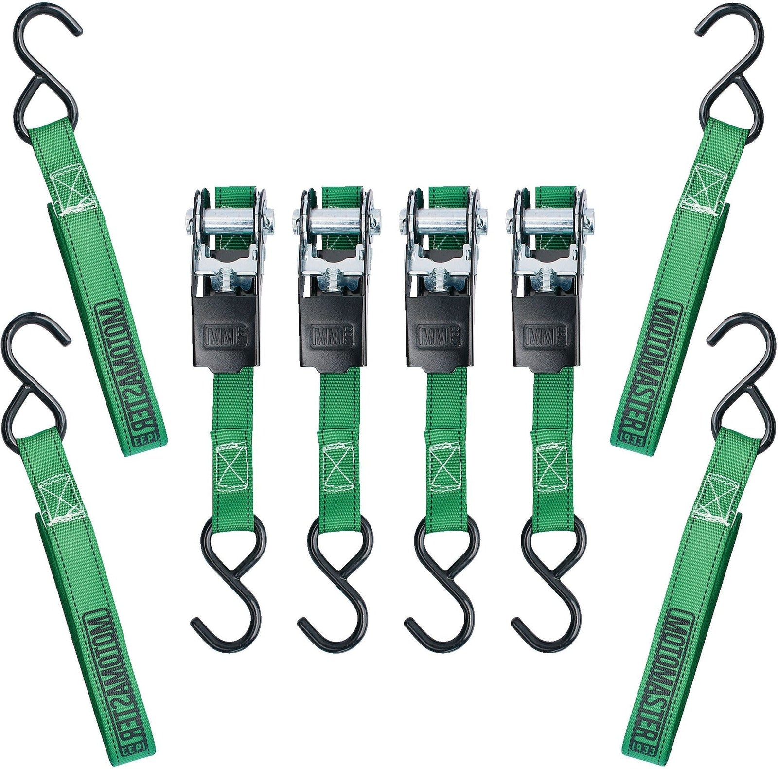 900-lb Ratchet Tie-Down Straps, Non-Padded, 1-in x 10-ft, 4-pk D2D4 - product image 5