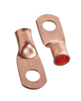 Copper Battery Cable Ends/Terminal Lugs/Ring Terminals, 1-Gauge, 3/8-in Stud J3J8 - product image 1