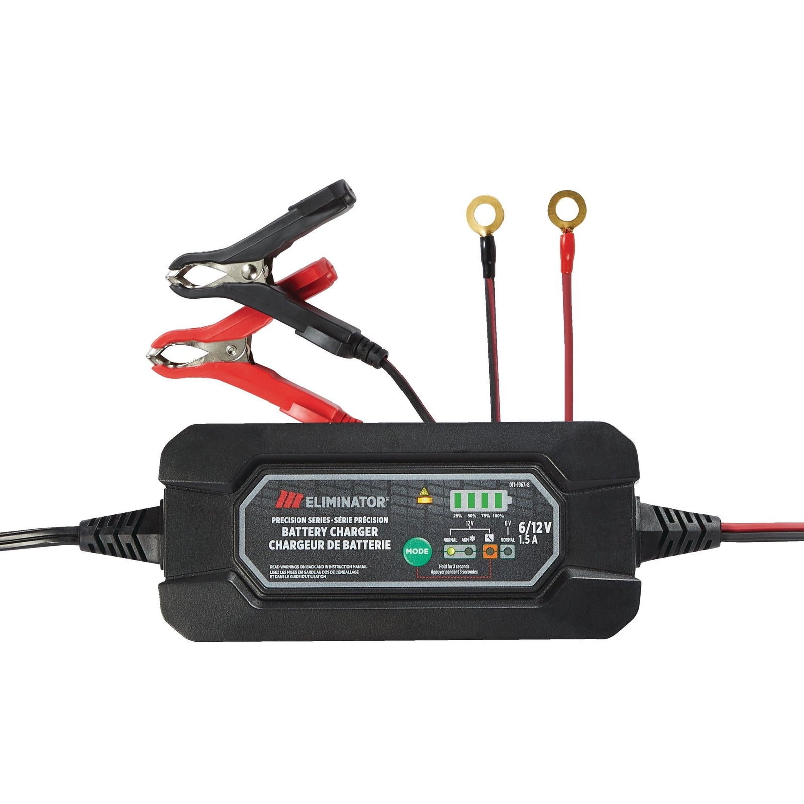 Eliminator Precision Series Smart Battery Charger/Maintainer, Fully Automatic, 1.5-Amp, 6V/12V J6C0 - product image 1