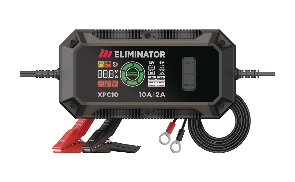 Eliminator Precision Series XPC10 Smart Battery Charger/Maintainer/Desulphator, 10/2-Amp, 6V/12V L4H3 - product image 1
