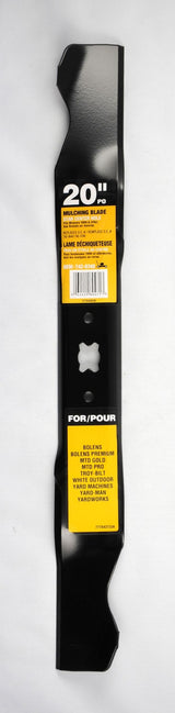 Mulching Lawn Mower Replacement Blade with Star Center Hole, 20-in, Black K8C8 - product image 1