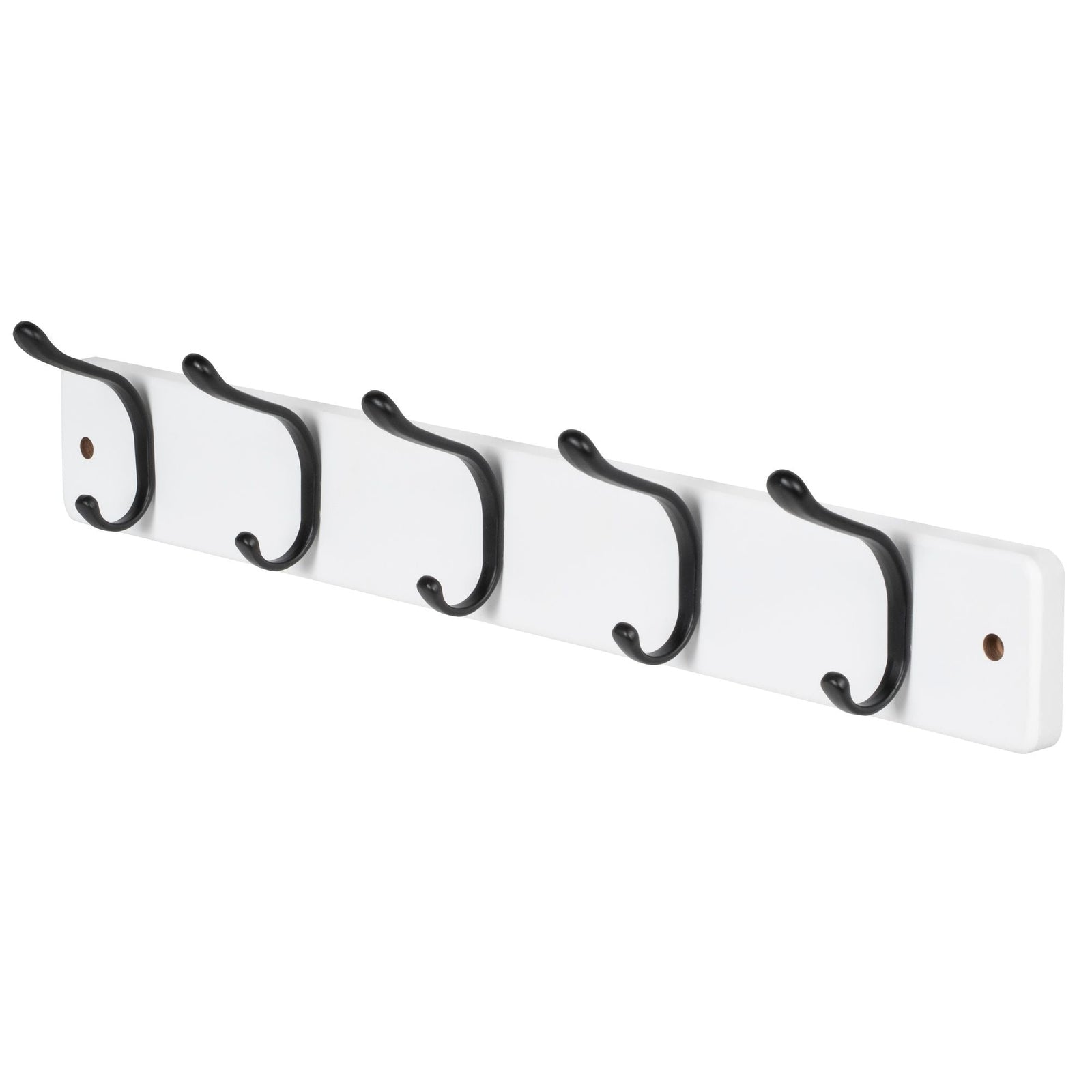 21.6" Modern Wall 5 Hook Rack, White N0X3 - product image 1