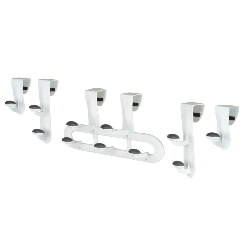 Non Stick Hook Set of 5 Value Pack, White U7P7