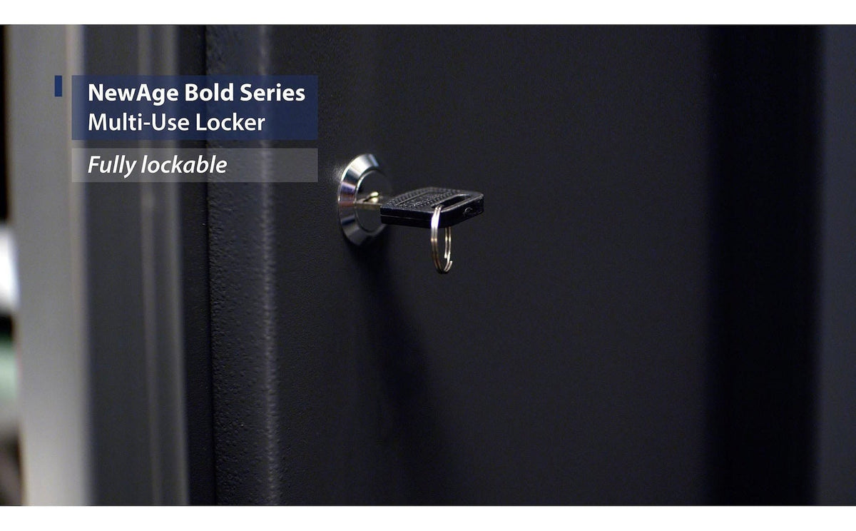 Bold 3.0 Series 24-Gauge Steel Multi-Use Locker, Fully-Welded, 800-lb Capacity, Black/Grey, 30-in Y5D2 - product image 5
