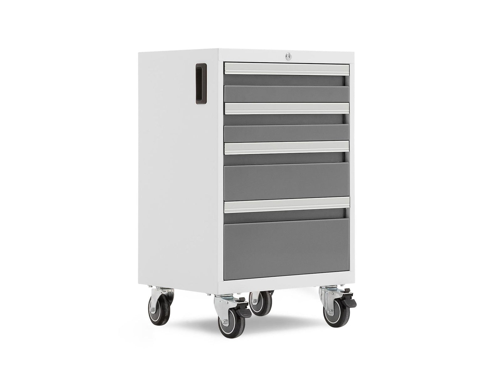 Bold 3.0 Series Lockable 4-Drawer Rolling Tool Cabinet, Fully-Welded, 600-lb Capacity, White/Platinum, 21-in E2N8 - product image 1