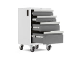 Bold 3.0 Series Lockable 4-Drawer Rolling Tool Cabinet, Fully-Welded, 600-lb Capacity, White/Platinum, 21-in P9P9 - product image 2