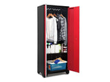 Bold Series 24-Gauge Steel RTA Storage Locker with 3 Shelves, Black/Red, 30-in X8G9 - product image 2