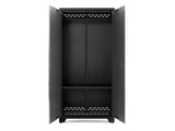 Bold Series Lockable 24-Gauge Steel RTA Storage Locker with 3 Shelves, Grey/Black, 36-in I1I3 - product image 4
