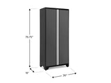 Bold Series Lockable 24-Gauge Steel RTA Storage Locker with 3 Shelves, Grey/Black, 36-in I1I3 - product image 5
