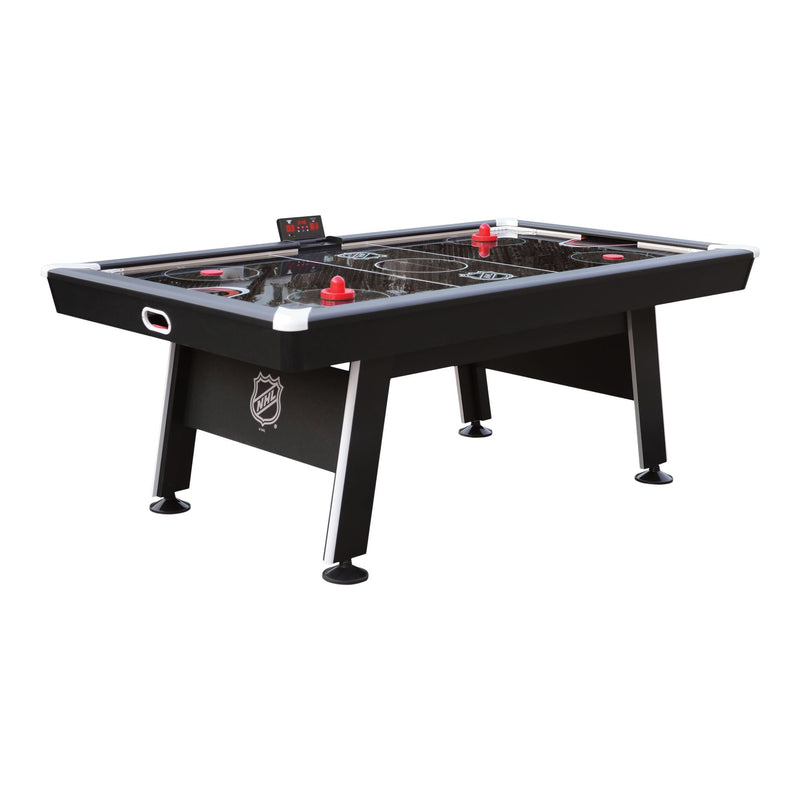 Hockey Game Table with Electronic Scoreboard, Pucks & Pushers, 84-in B9G8