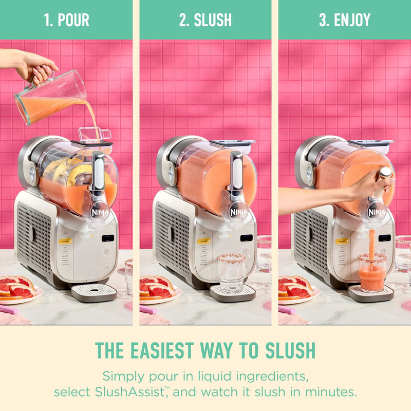Slushi XL Slushie Machine with SlushAssist Technology, Crema, FS601CBR J1P8