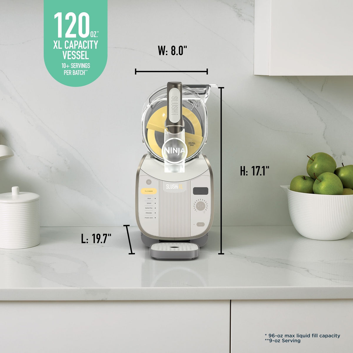 Slushi XL Slushie Machine with SlushAssist Technology, Crema, FS601CBR Q4W1 - product image 5