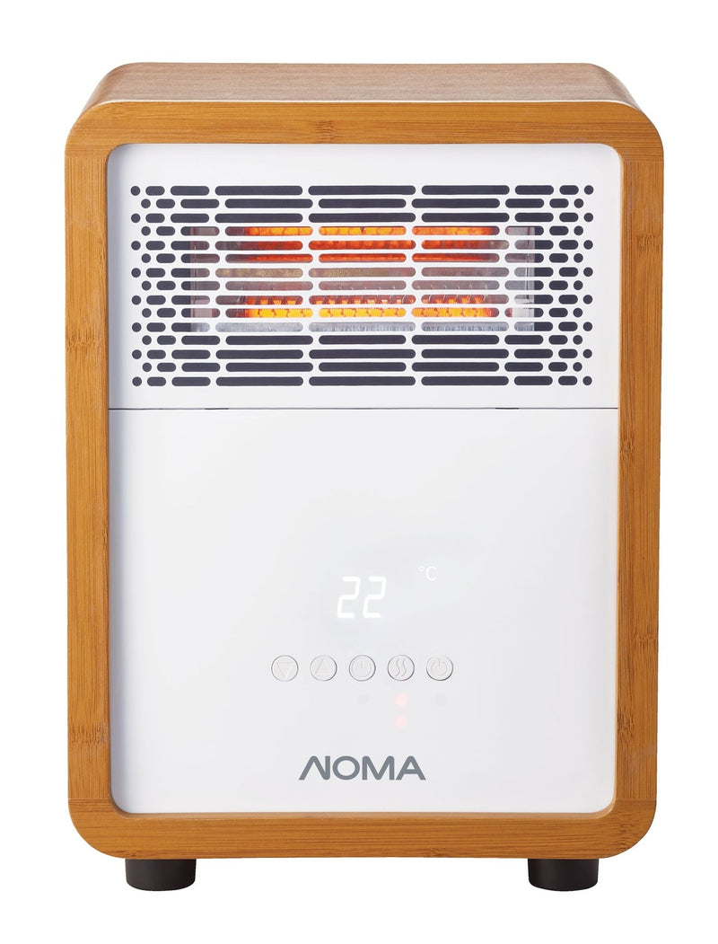 3-Setting Cabinet Heater with Child Lock, Quartz and Radiant Heating, Wood Grain Finish R5Q6