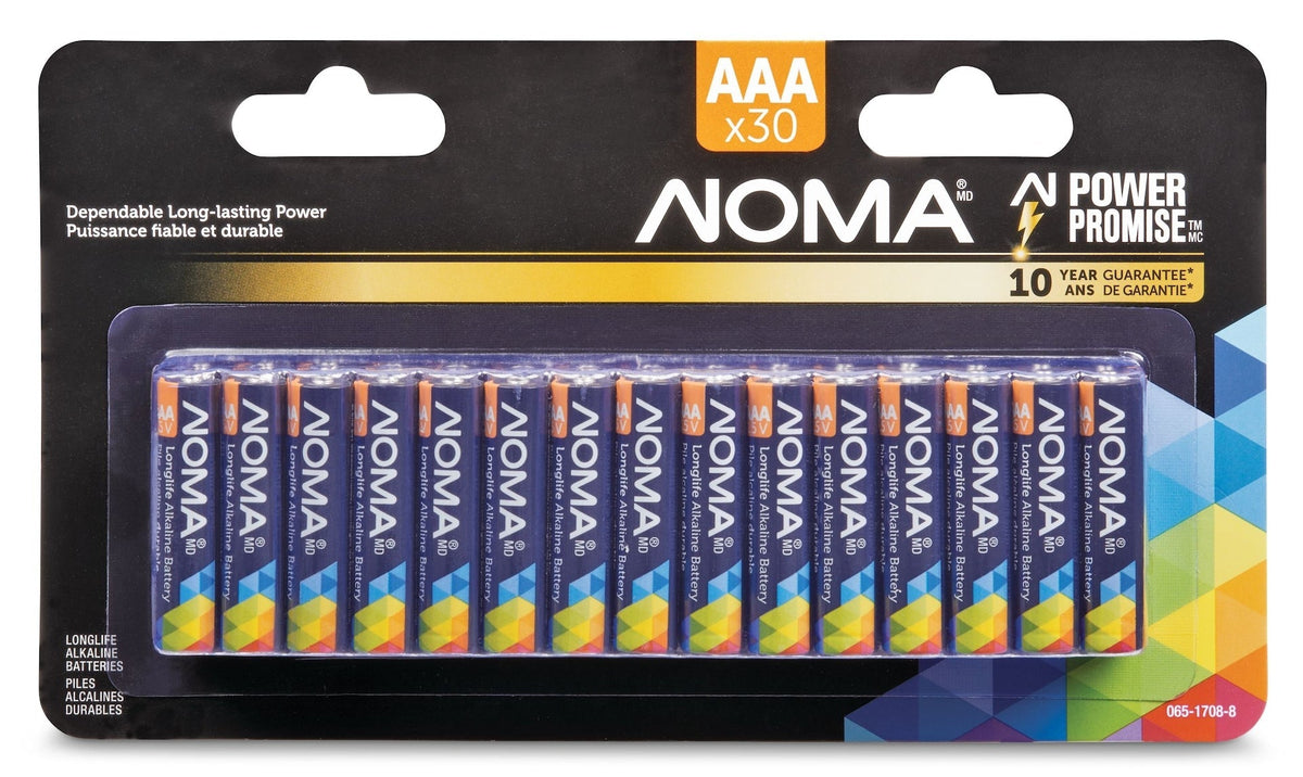 30-pk AAA Alkaline Batteries, Long Lasting, All Purpose C6E4 - product image 1