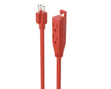 50-ft 16/3 Outdoor Extension Cord with 3 Grounded Outlets & Banana End, Orange V0D0 - product image 2