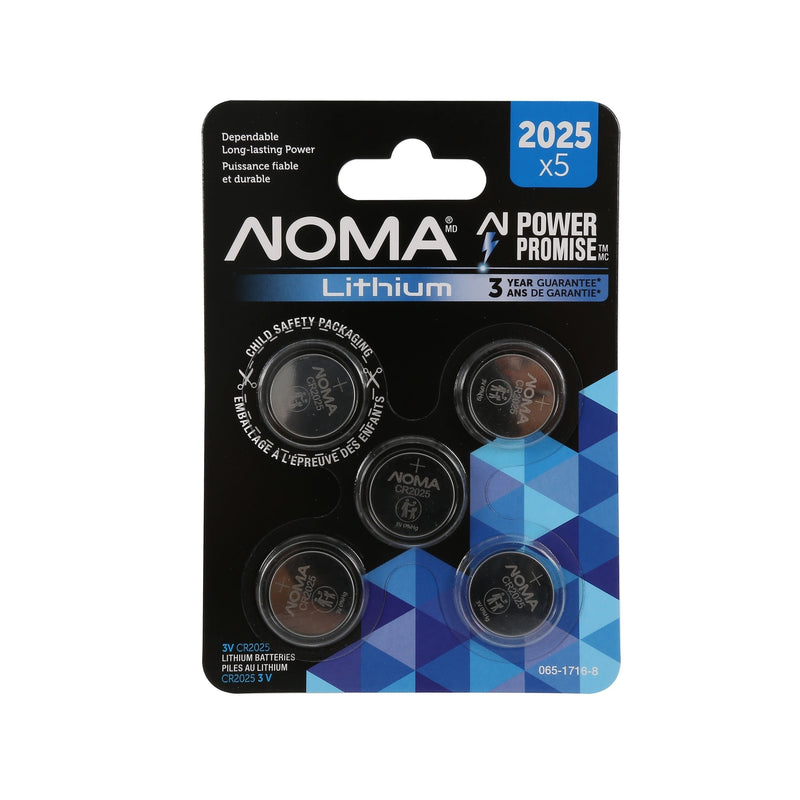 CR2025 3V / 3 Volt Lithium Coin Cell Batteries, Long Lasting, 5-pk Y2K8